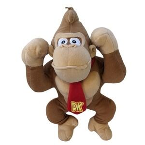 15" Nintendo Super Mario Bros Licensed Donkey Kong Stuffed Plush Animal 2017